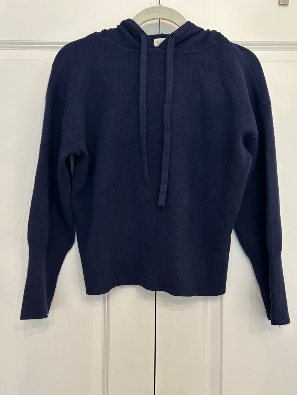 A New Day Navy Hooded Crewneck Sweater